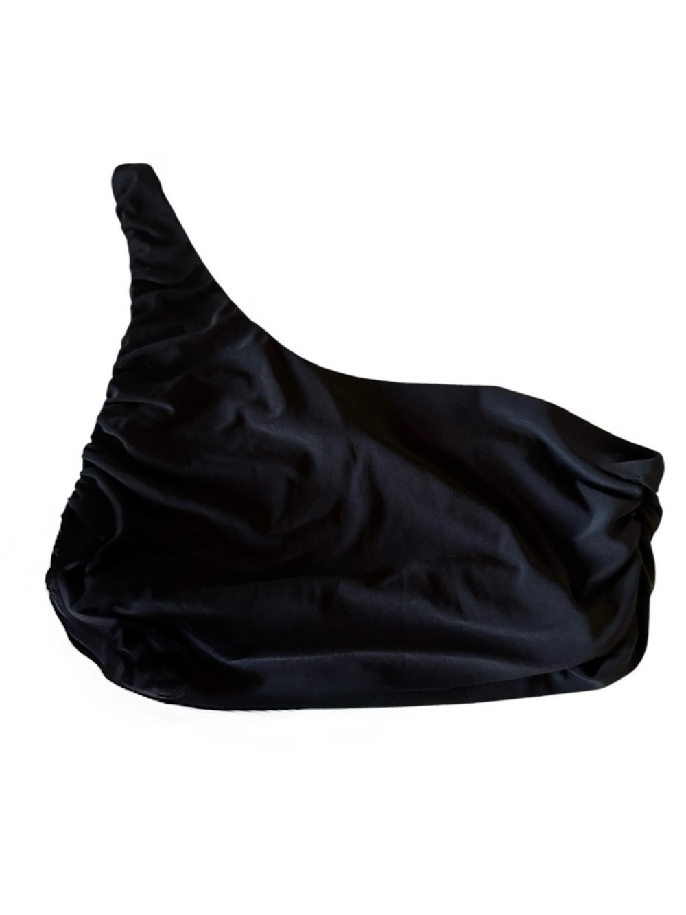 Mocking Jay One Shoulder Crop Top Black Small - Picture 2 of 4